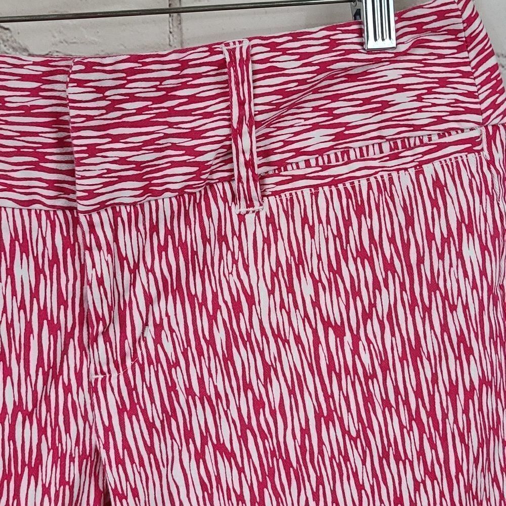 Madison Pink Zebra Print Capri Pants Size 4 Stretch Cropped Ankle Pants Resort - Picture 5 of 11
